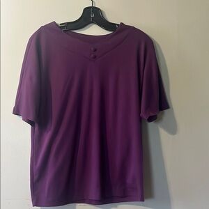 Purple Short Sleeve Crew Neck Tee